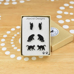 Cat Earrings Gift Set