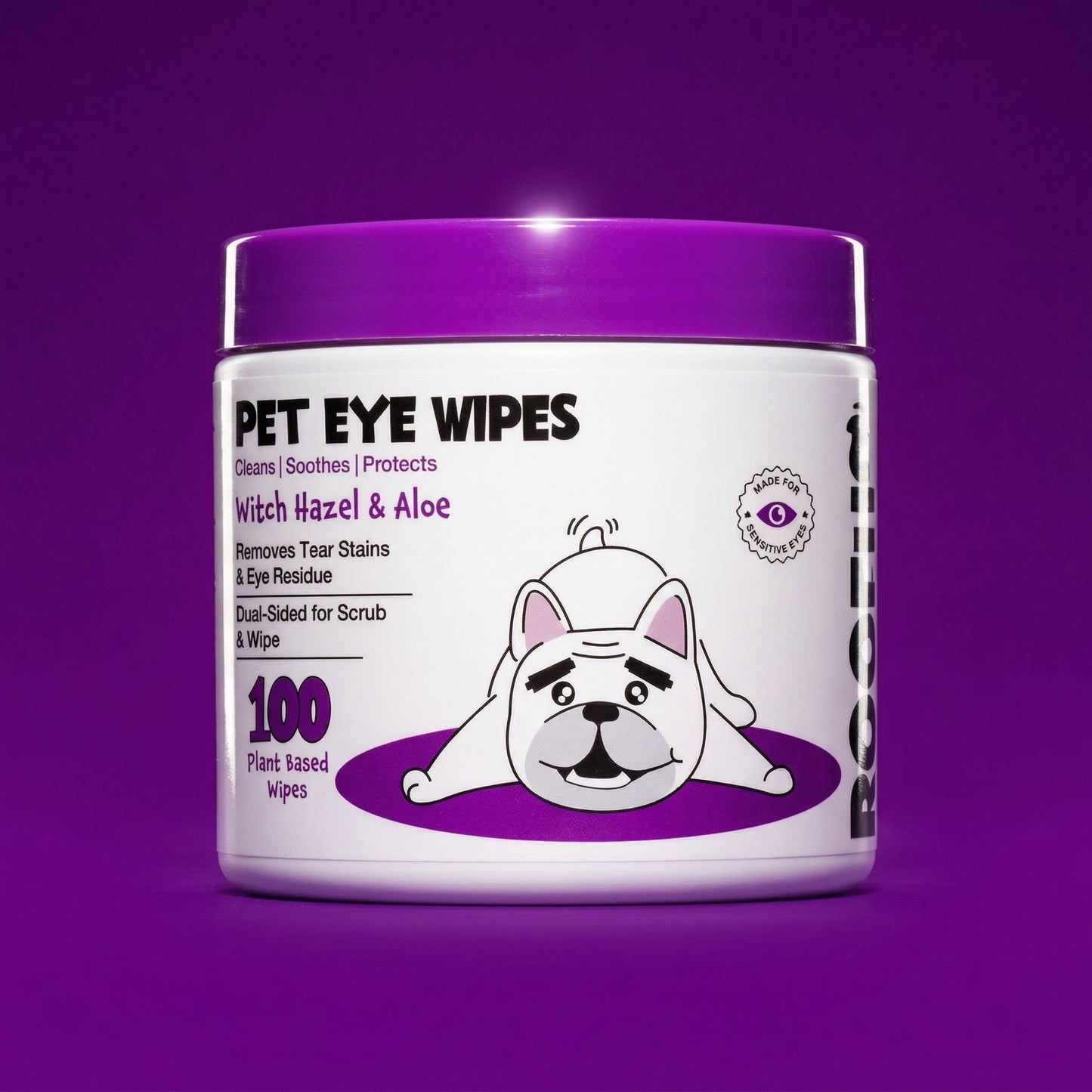 👀🐾 ROOFUS Eye Wipes – Gentle Tear Stain & Eye Care Solution