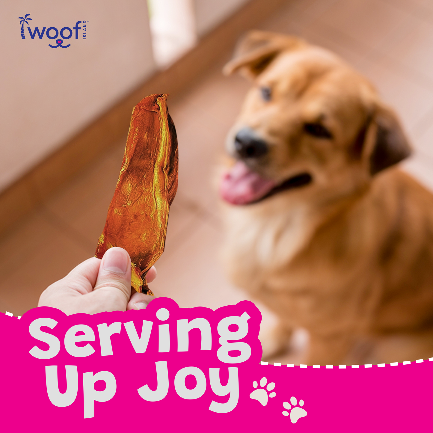 🦆🥭 Woof Island™ Duck & Mango Dog Treats – 100% Natural Crunchy Chews