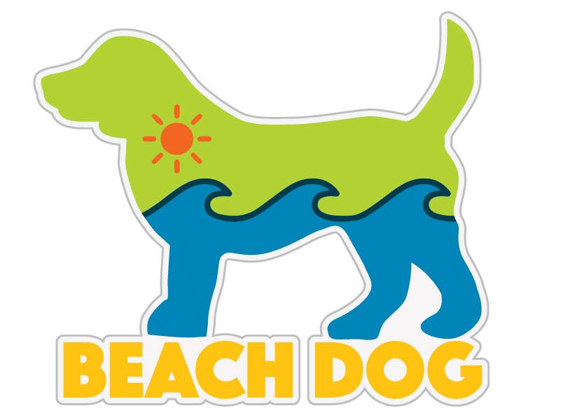 Beach Dog Sticker