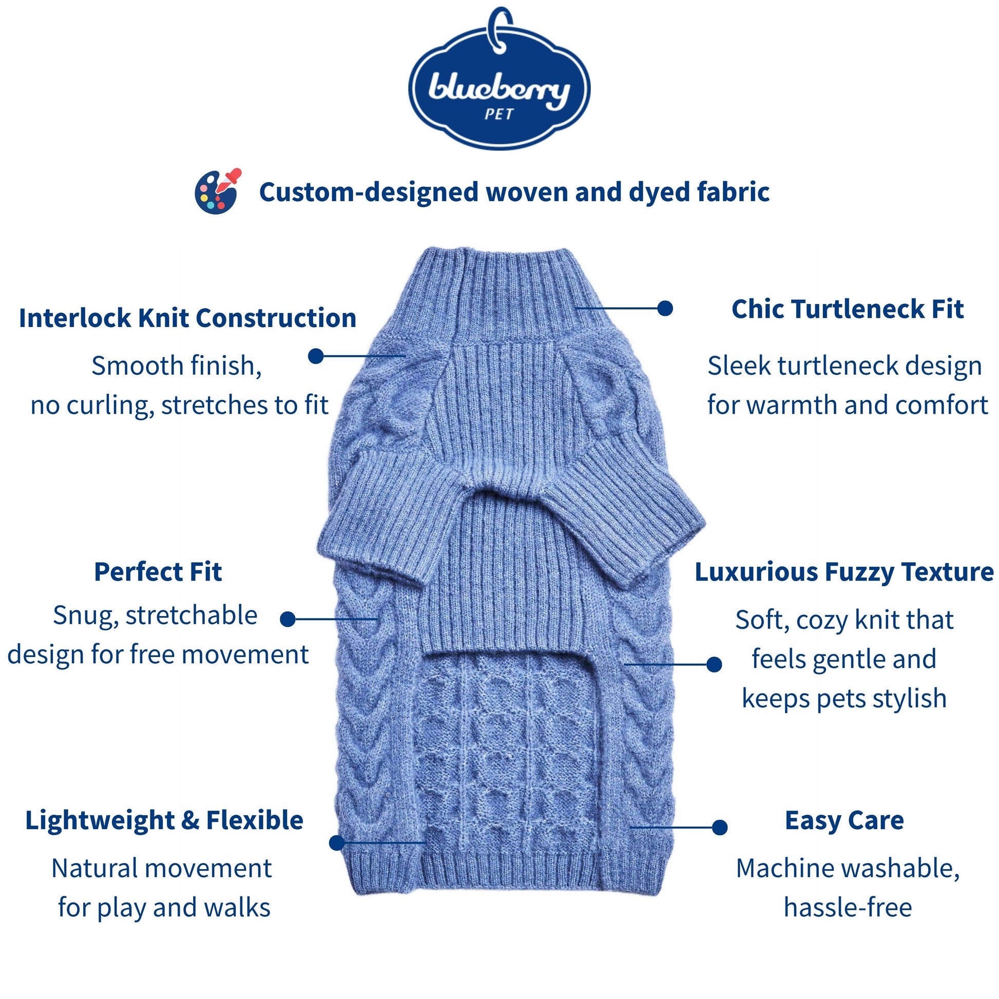 ✨🐾 UltraSoft Brushed Fuzzy Turtleneck Sweater