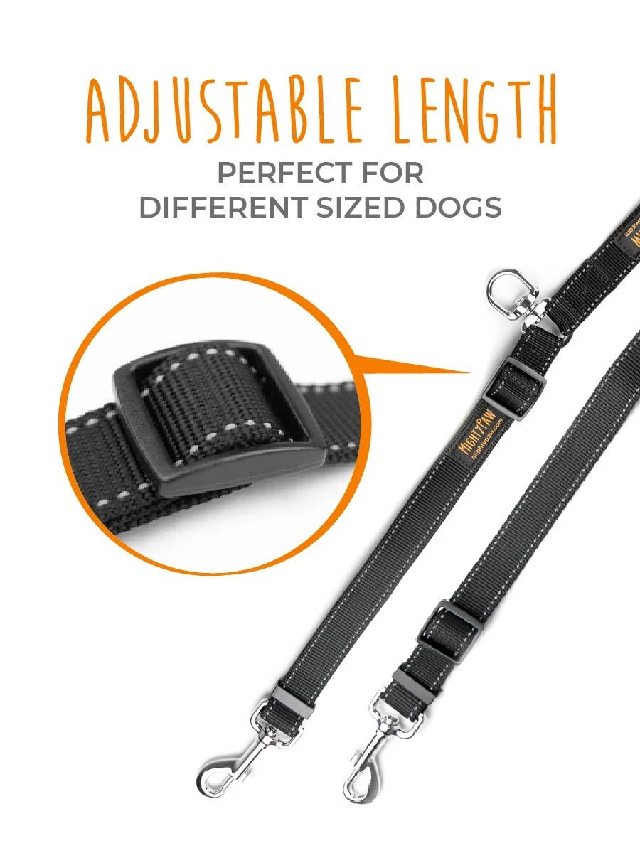 🐕🐕 Double Dog Leash Coupler – Tangle-Free Walking for Two Dogs 🖤✨