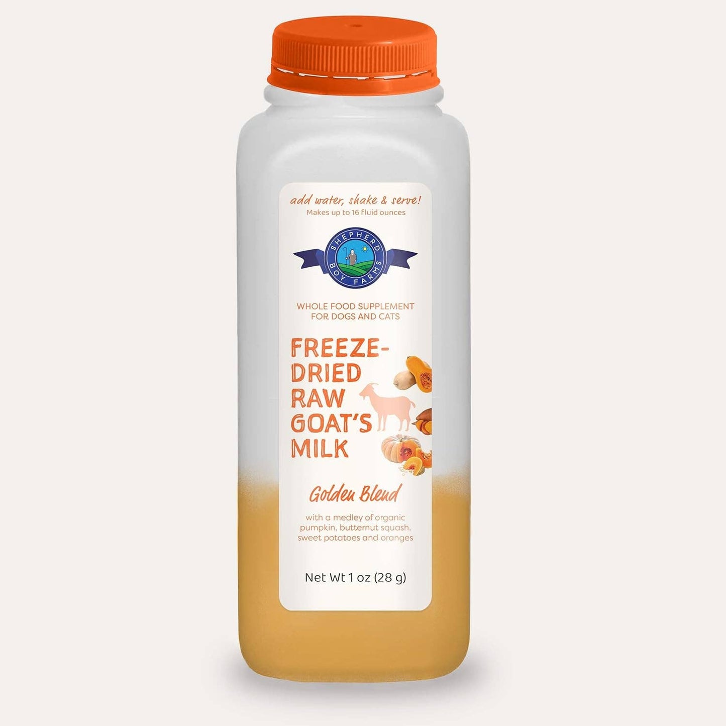 $12.99 Golden Blend Freeze-Dried Raw Goat Milk