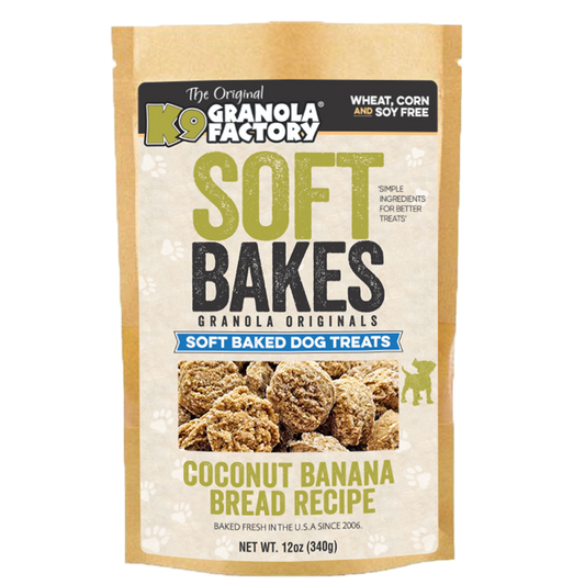 🍌 Coconut Banana Bread Soft Bakes for Dogs | Soft & Chewy Gourmet Treats 🐾