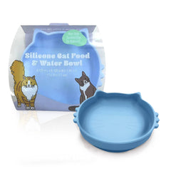 P.T. Supply Co. Cat Shaped Silicone Pet Bowl