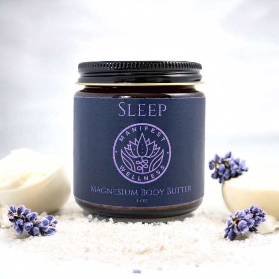 🌿🌙 Magnesium Sleep Butter, made with Organic Ingredients