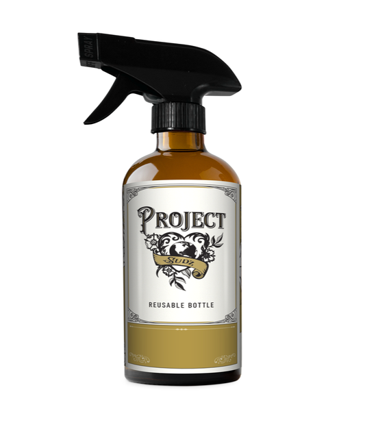 ♻️🐾Project Sudz Reusable Spray Bottle – Glass