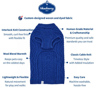 ❄️🐾 Lightweight Wool‑Blend Cable‑Knit Sweater