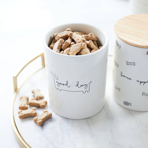 Good Dog Ceramic Treat Jar