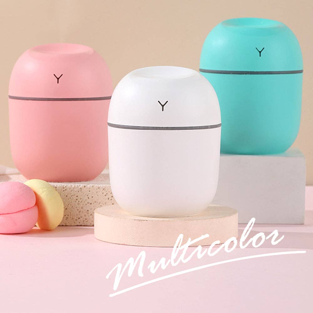 Mini Cool Mist Diffuser/Humidifier, Nightlight, 220ml, USB