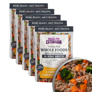 Gently Cooked Lamb & Carrot Recipe Pouches for Dogs