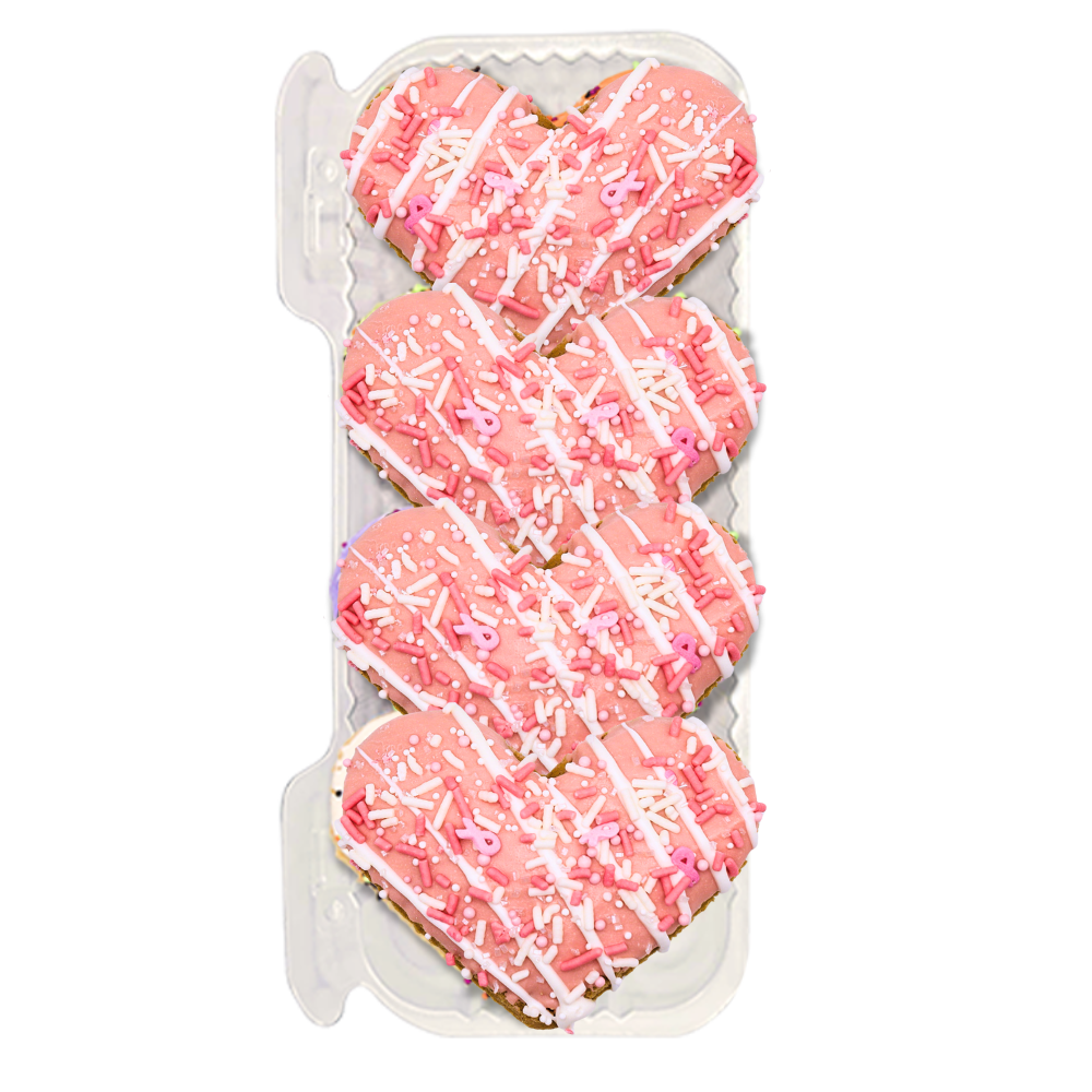 🎀💗Heart‑Shaped Dog Treat Breast Cancer Awareness