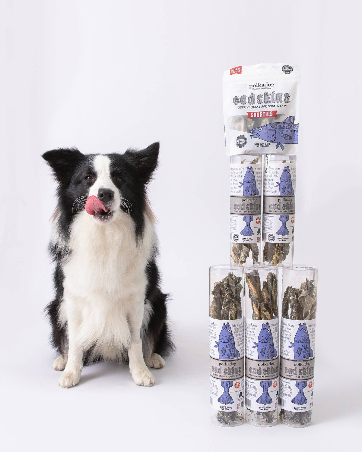 Cod Skins - 4.7oz Tube - Dog & Cat Treats