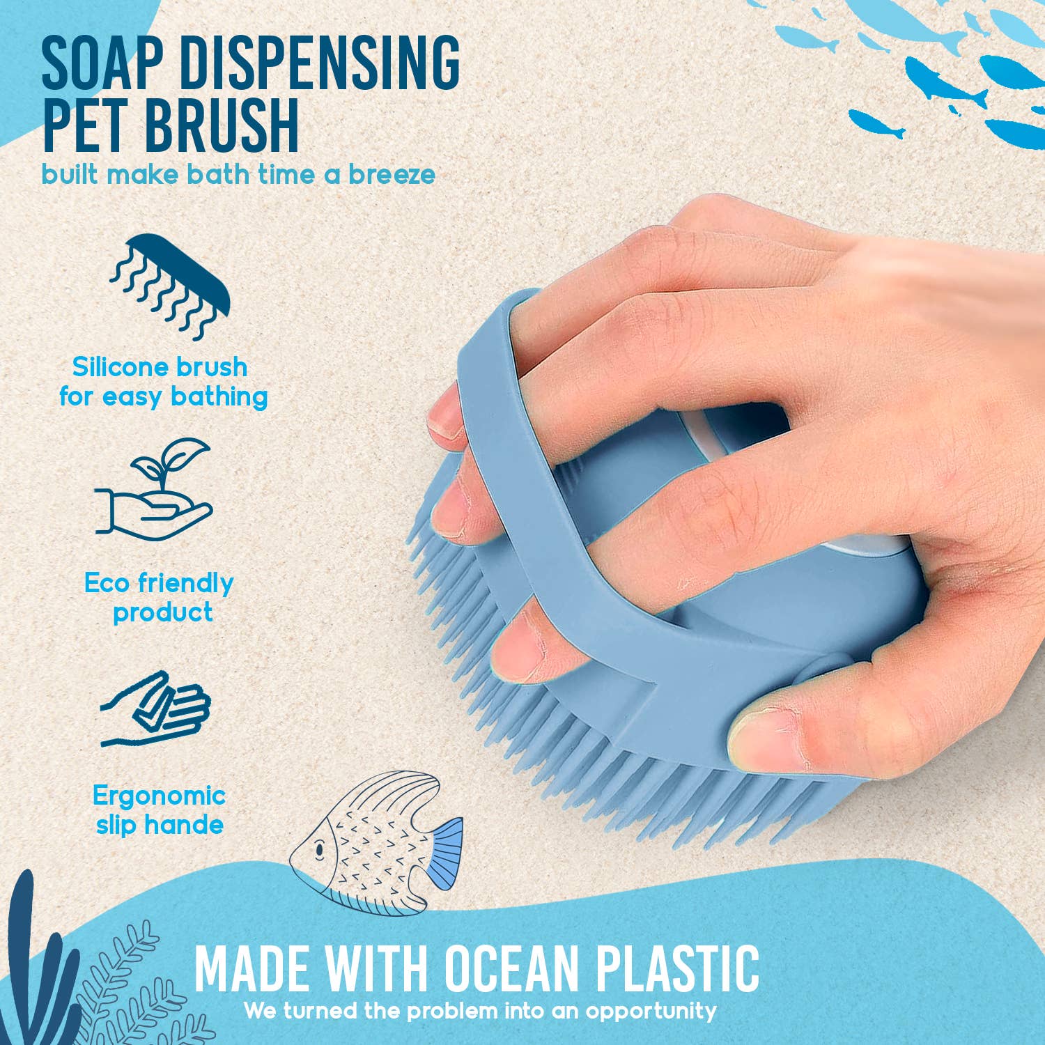 Ocean Plastic by PT Eco-Friendly Soap Dispensing Pet Scrub