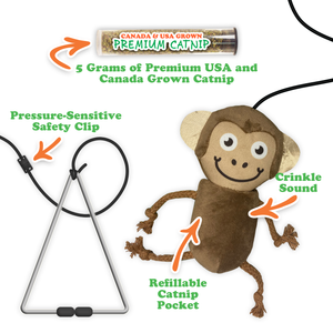 Jump 'n' Jamb Monkey or Squid Cat Toy