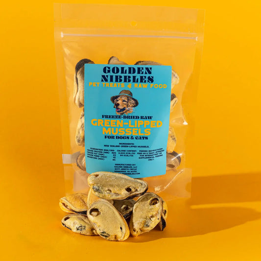 🦪🐶🐱 New Zealand Green Lipped Mussels – Freeze-Dried Treats for Dogs & Cats