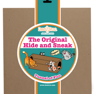 Hide & Sneak Paper Cat Play Tunnel