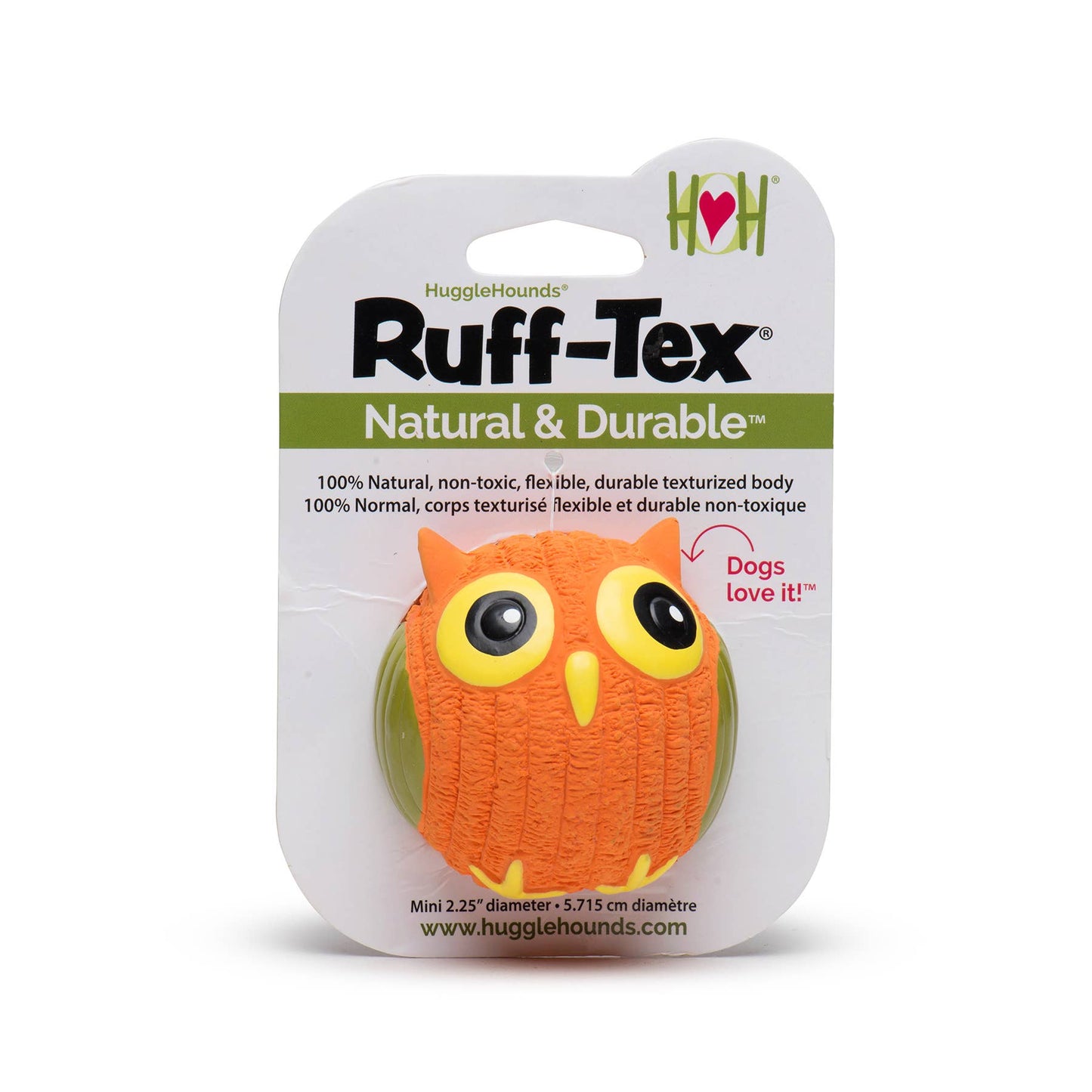 🦉🎾Poppy Owl Ruff-Tex® Ball, Small