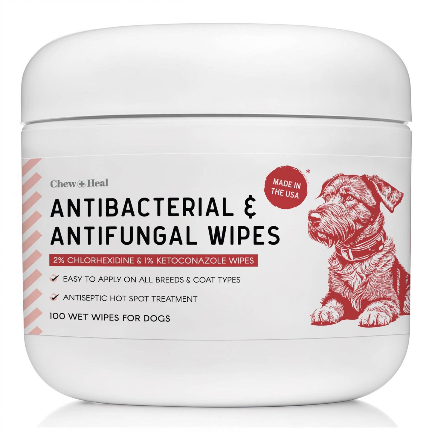 🧼🐾 Medicated Antimicrobial & Antifungal Pet Wipes – Daily Skin Support for Dogs & Cats
