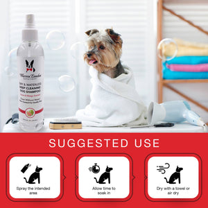 Dry & Waterless Shampoo - Green Apple Scent - 8 oz