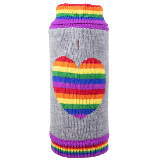 🌈 Rainbow Heart Sweater