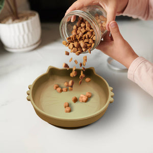 P.T. Supply Co. Cat Shaped Silicone Pet Bowl
