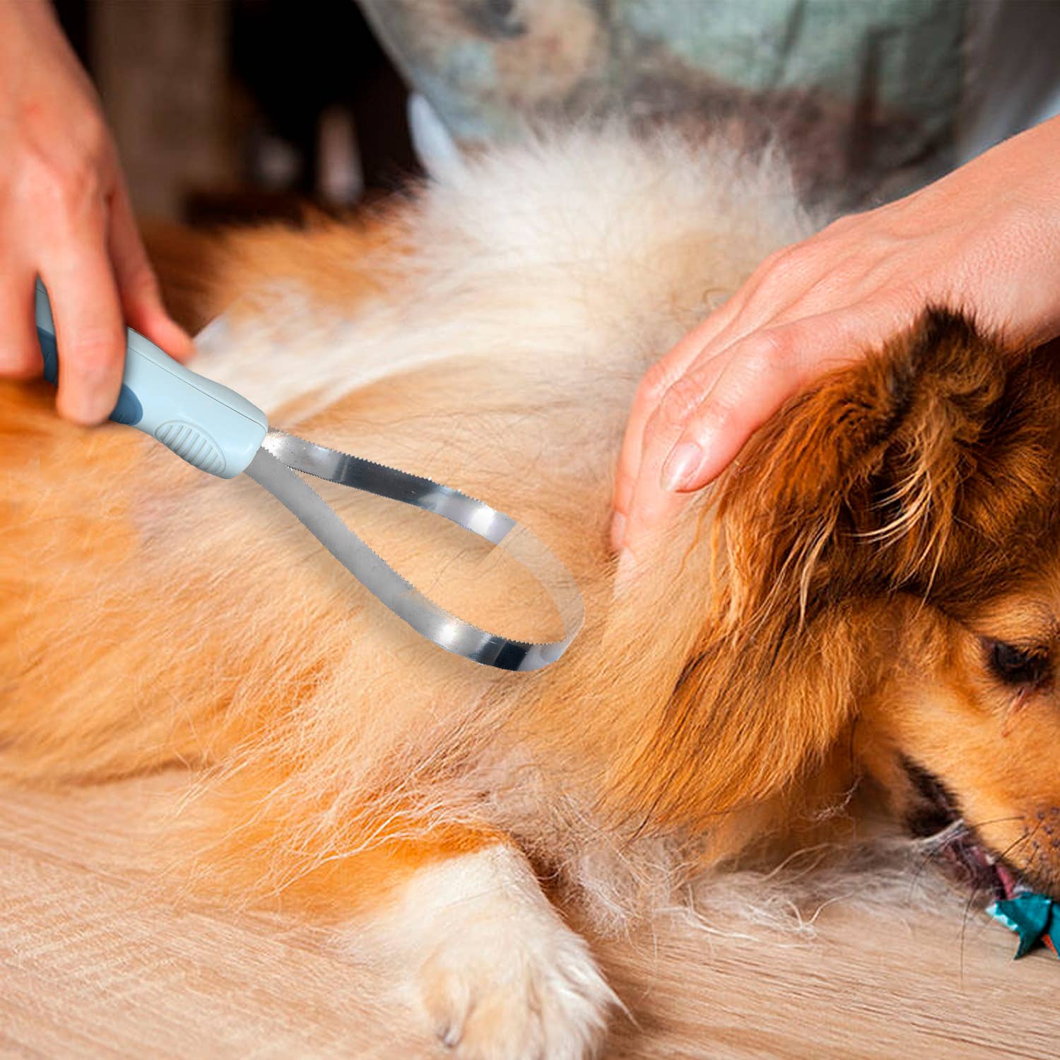 Ocean Plastic Pet Deshedding Grooming Tool