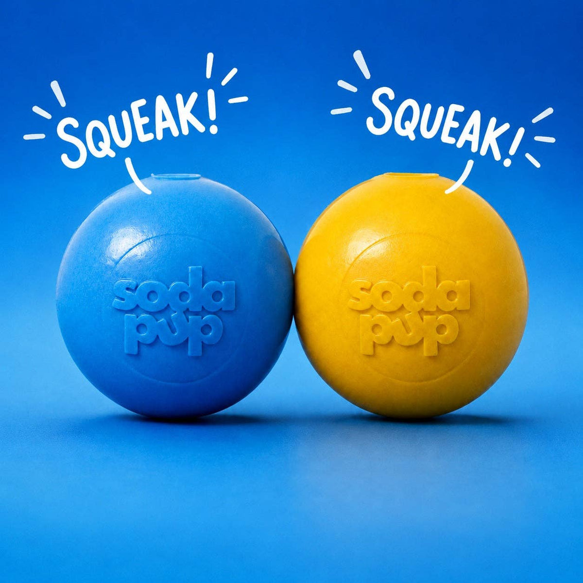 🐶🎾SodaPup Squeak Ball – Durable Floating Dog Toy Made in the USA