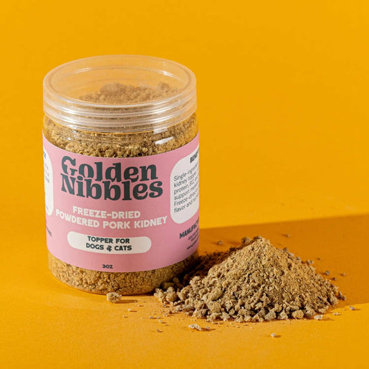🐖🐶🐱 Freeze-Dried Pork Kidney Powder Topper – Single-Ingredient Superfood for Dogs & Cats