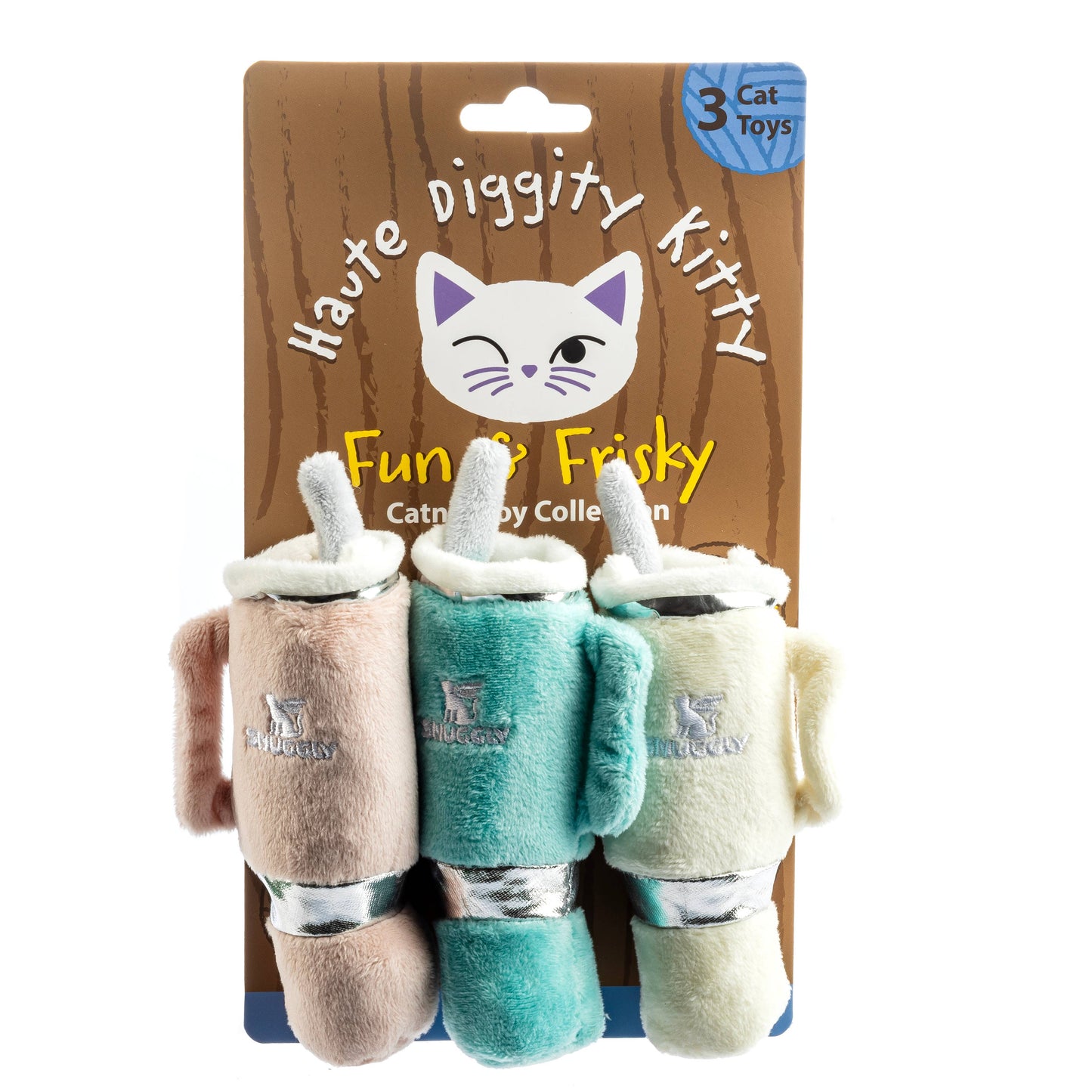 😻 Haute Diggity Kitty Snuggly Cup 3‑Pack