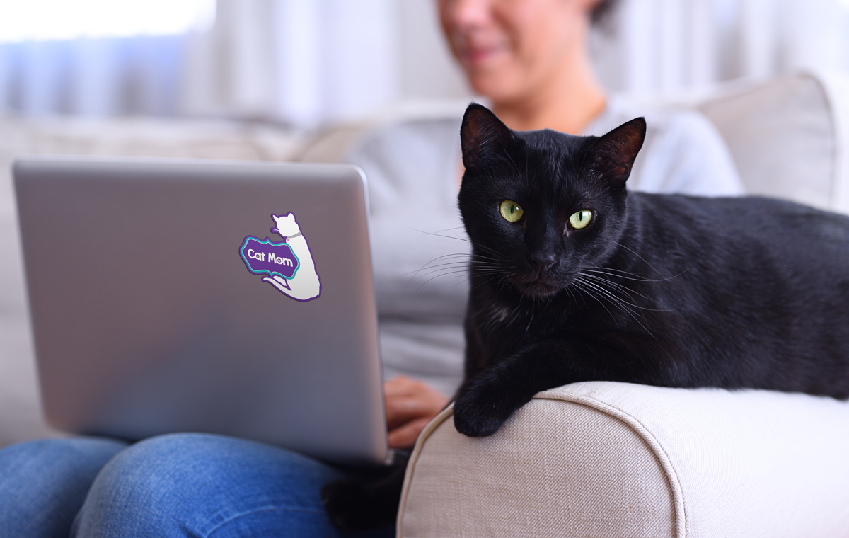 3" Sticker- Cat Mom