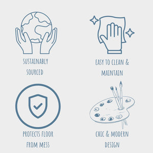 Gray Silicone Mess Free Pet Placemat