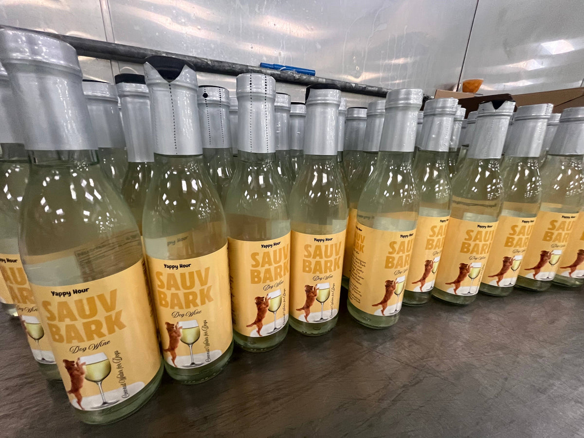🥂🐶Sauv Bark Dog Wine – Coconut Water Drink for Dogs