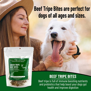 Green Tripe Beef Bites (Freeze Dried Superfood for pets)