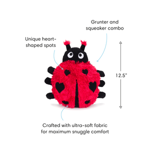 🐞❤️ Fluffy Ladybug Dog Toy – fabdog® fluffies™