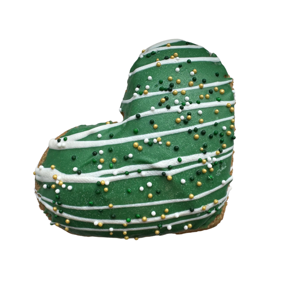 🍀💚 Gourmet Cookies – 3" Jumbo Heart Saint Patrick’s Day Dog Treat