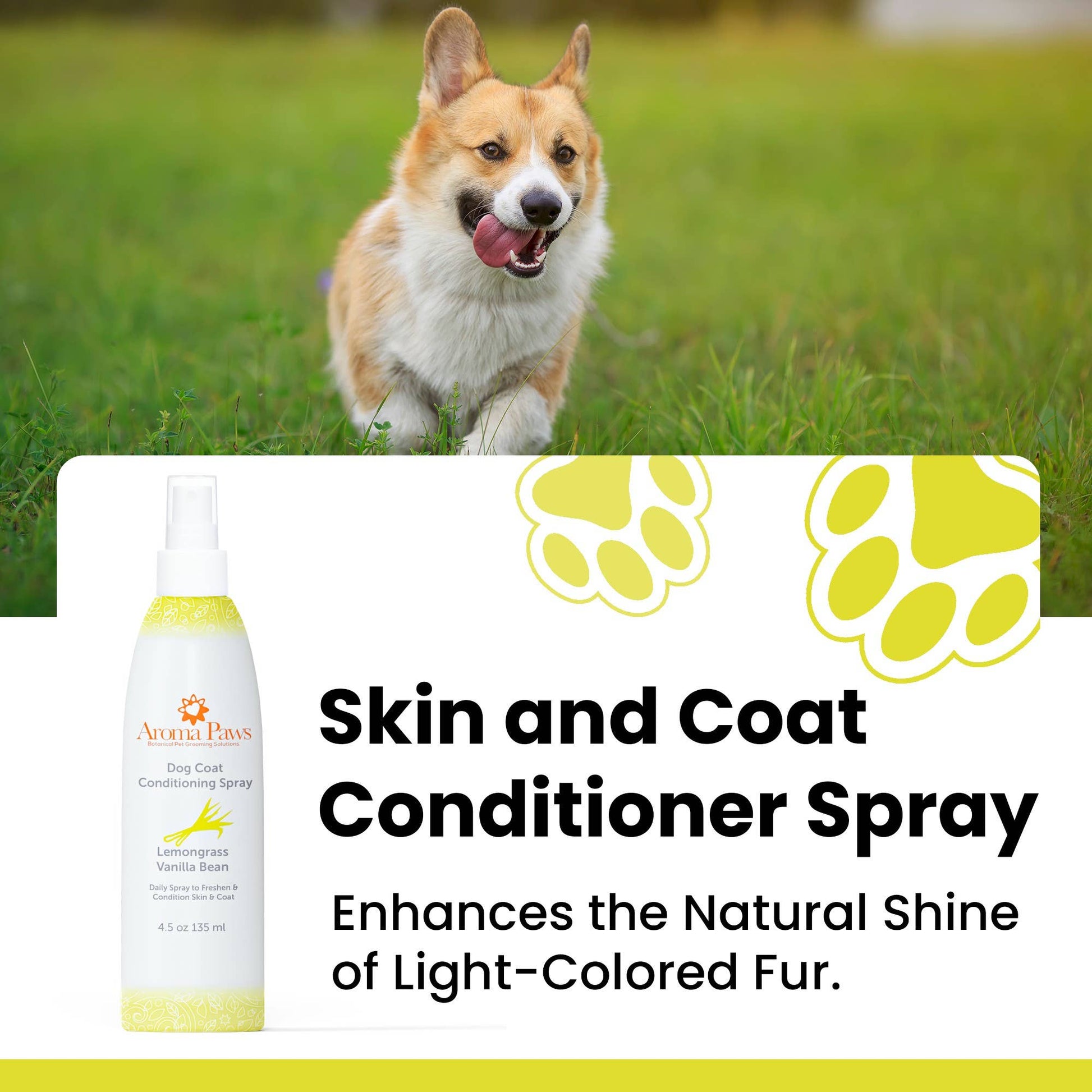 Lemongrass Vanilla Bean Dog Coat Spray 4.5oz