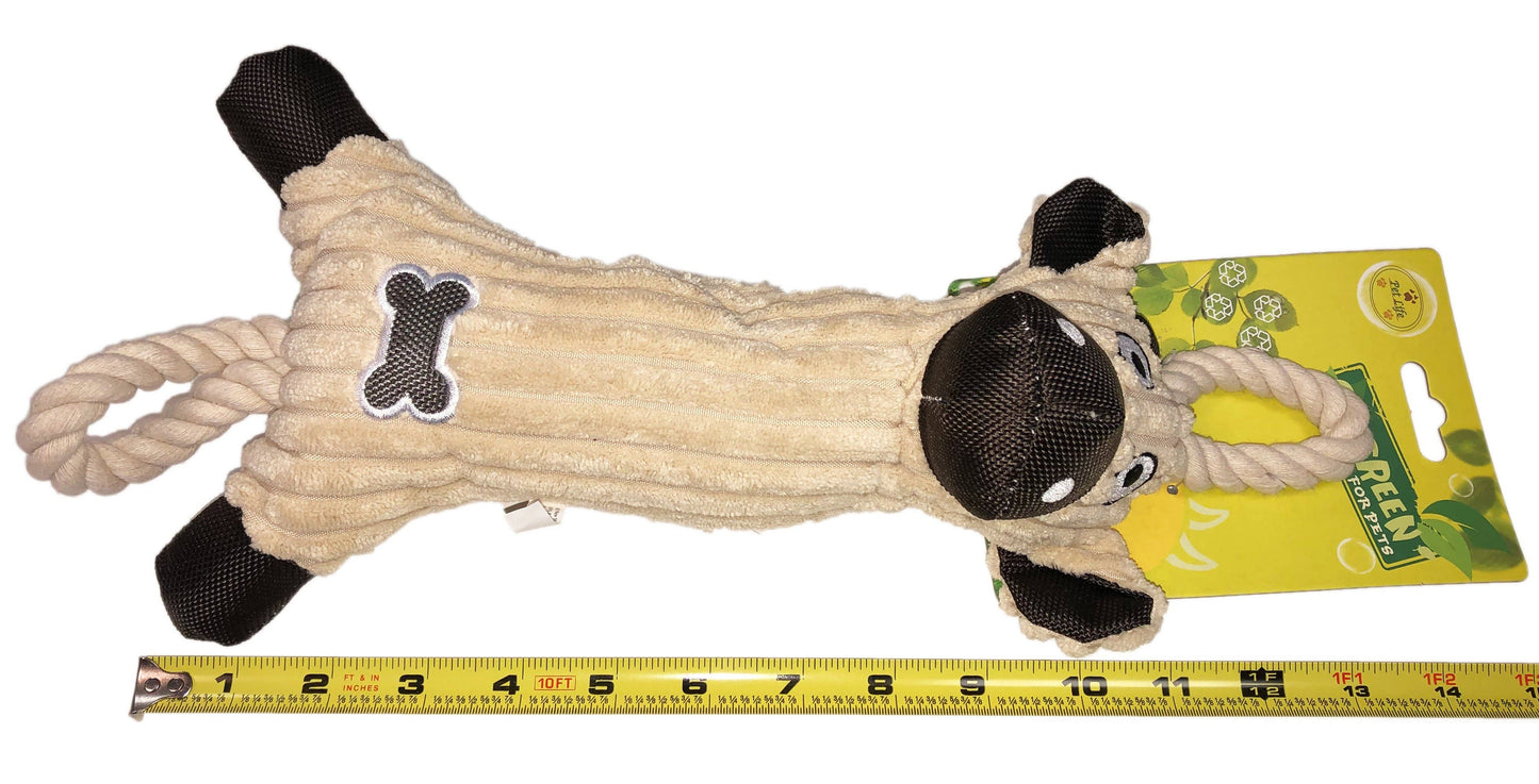 Jute And Rope Plush Cow Toy