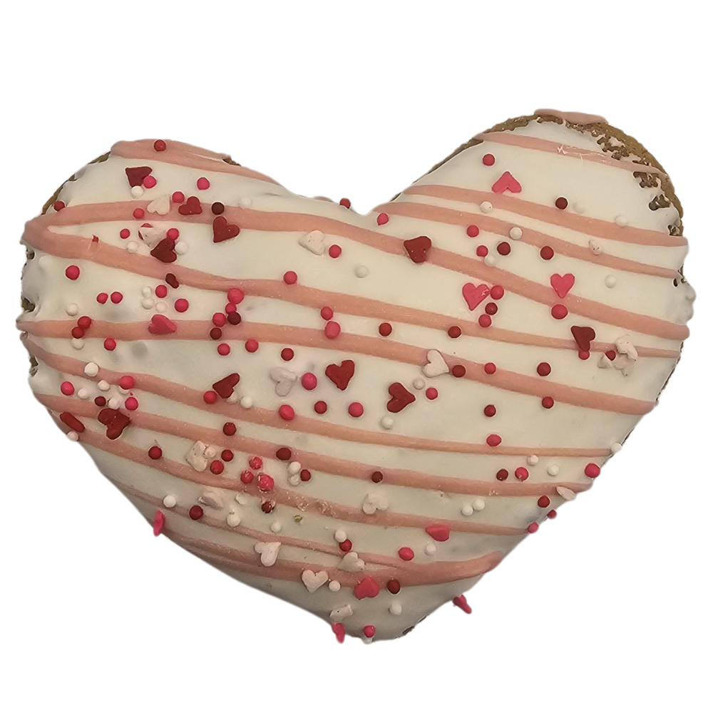 ❤️🍪 3" Jumbo Heart‑Shaped Gourmet Dog Cookie