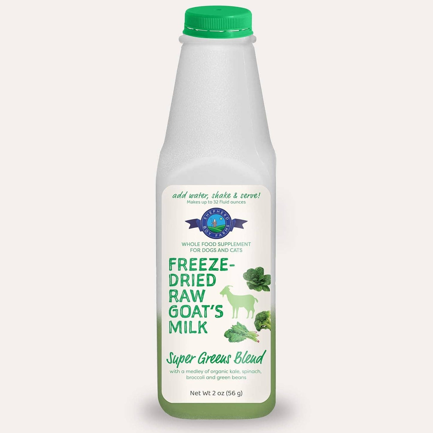 Super Greens Blend Freeze-Dried Raw Goat Milk Topper