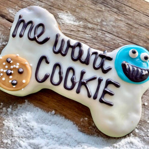 6 inch Me want COOKIE dog treats