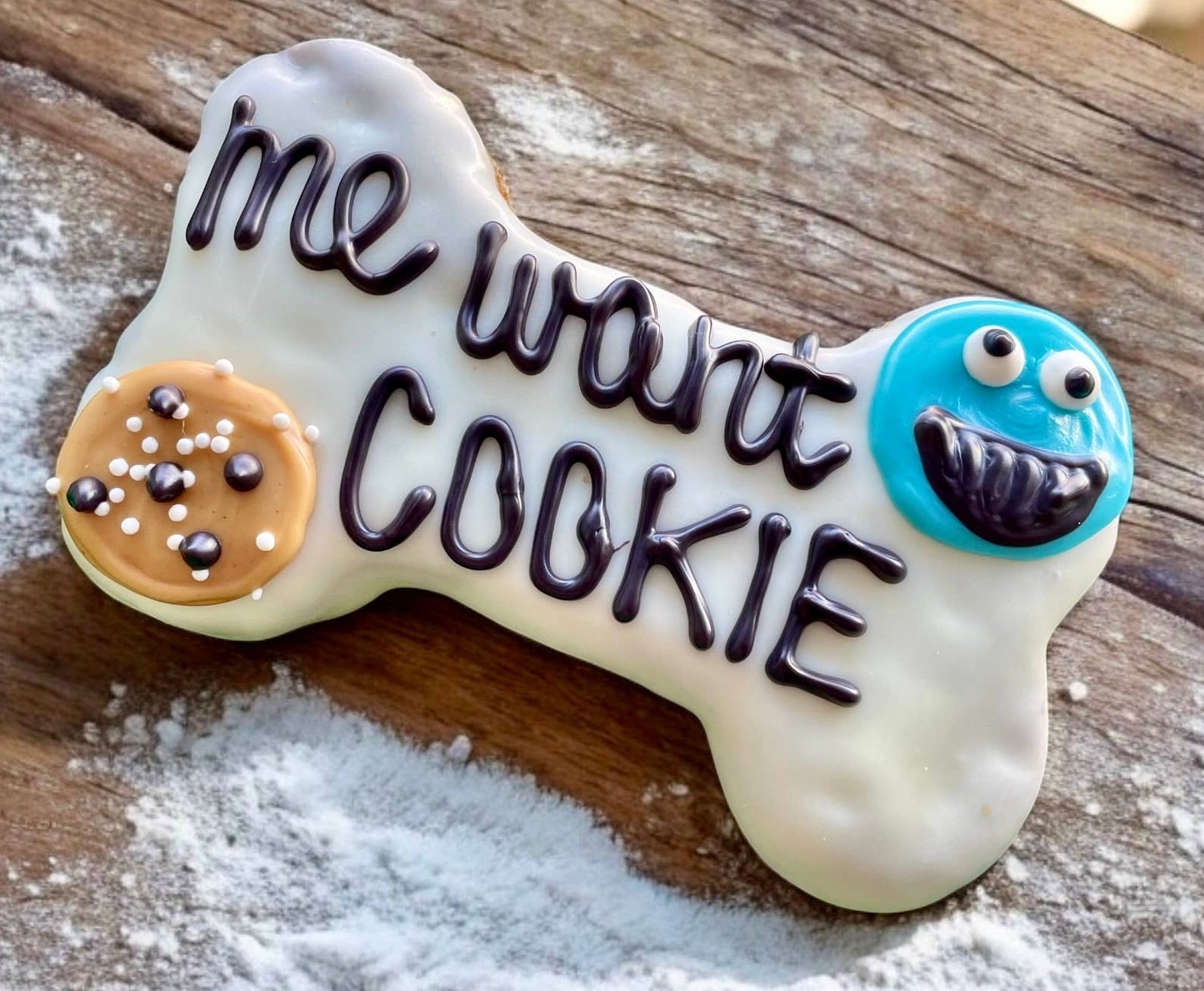 🍪 “Me Want Cookie” Monster Dog Treats | Handcrafted Gourmet Bones 🐾