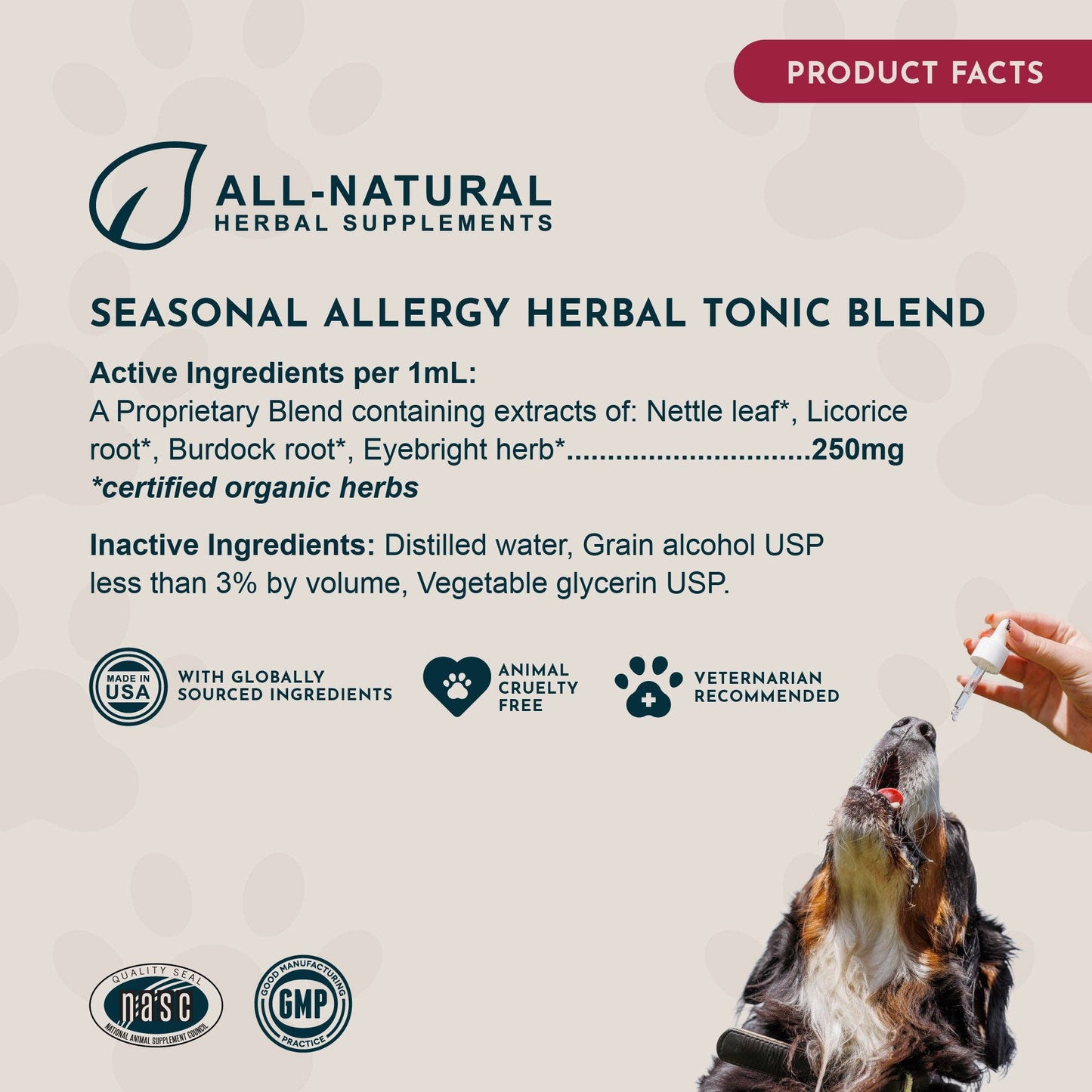 🌿🤧 Seasonal Allergy Herbal Tonic | Maintains Normal Histamine Levels