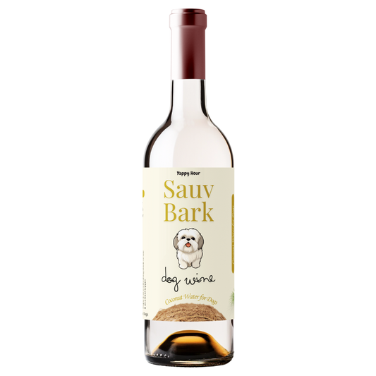 🥂🐶Sauv Bark Dog Wine – Coconut Water Drink for Dogs