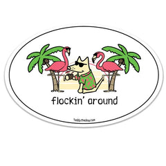 Flockin Around Vehicle Magnet