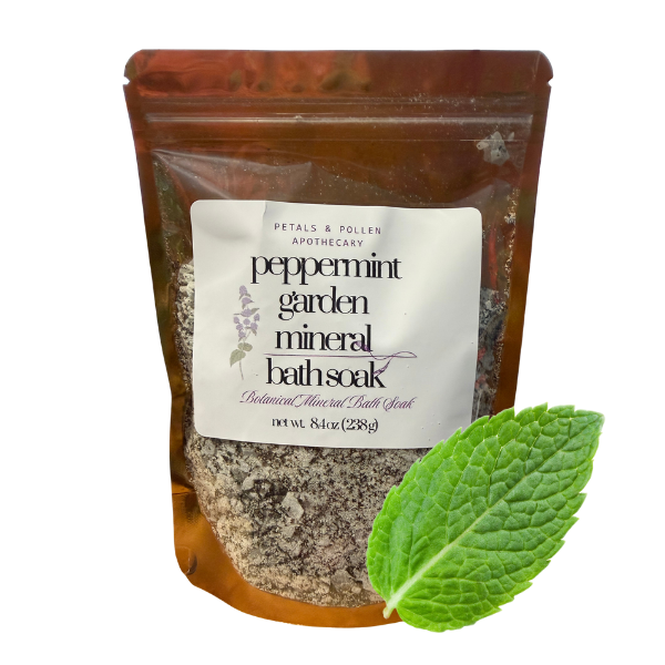 🌿Peppermint Garden Botanical Mineral Bath Soak Salts