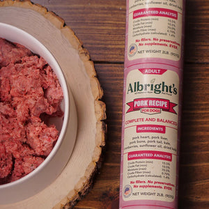 Pork Complete - Albright's Raw Recipe for Dogs