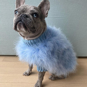 Haute Couture Feathered Luxury Pet Sweater