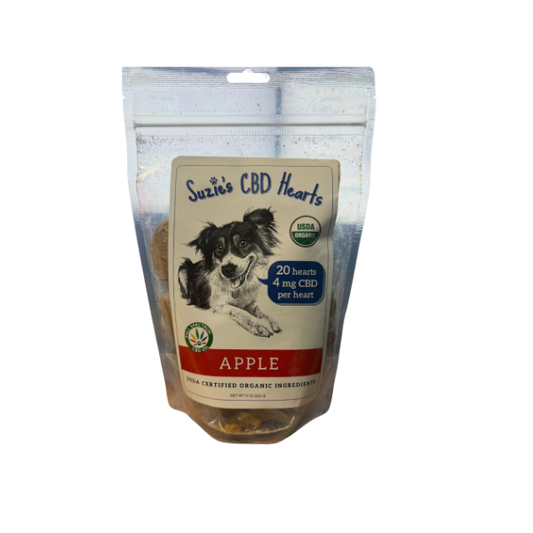 💚🐶 Suzie's CBD Hearts – USDA Organic CBD Dog Treats