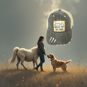 YOU DON'T GET TO TELL ME WHAT TO DO YOU’RE NOT MY DOG Distressed Trucker Hat